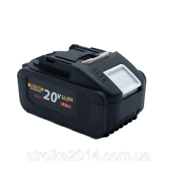 Акумуляторна батарея Li-Ion, 20В, 8Аг Procraft Battery20/8 30211 фото