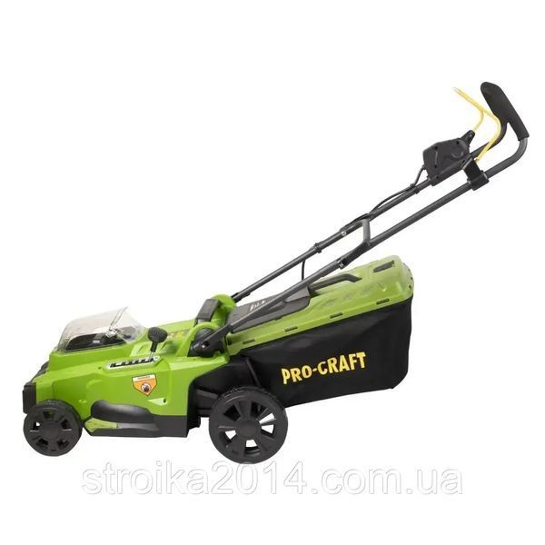 Акумуляторна газонокосарка 370мм, 2х20В, (без АКБ та ЗП) Procraft PLM20 30230 фото