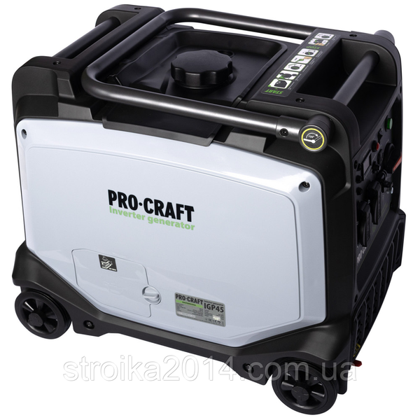 Инверторный бензиновый генератор 220В 4/4,5кВт, ручной/электростарт Procraft IGP45 45 фото