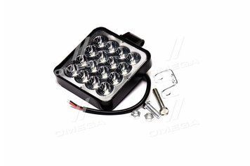 Фара LED квадратная 48W (16 диодов) (8.5см х 8.5см х 1.5см) 3D линза Mini DK 3723 371346018-omg фото