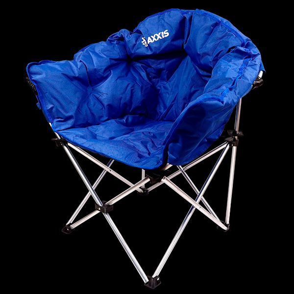 Кресло складное AXXIS Luna CraB-02 синее с чехлом (туристическое, до 100 кг) 48021318916-omg фото