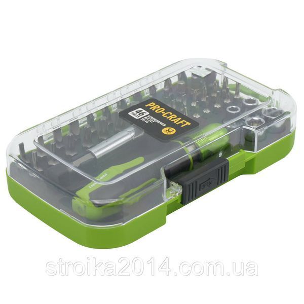 Набор бит 46шт, S2, Procraft SS46 46 фото